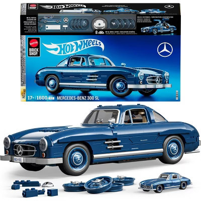 Mattel Brick Shop Hot Wheels Mercedes-Benz 300 SL Building Toy Kit 1600pcs for Collectors | Target