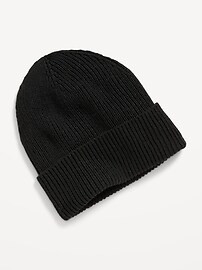 Gender-Neutral Rib-Knit Wide-Cuff Beanie Hat for Kids | Old Navy (US)