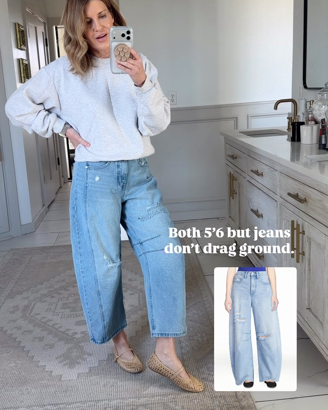 I’m 5’6 wearing a size 4 

#LTKOver40