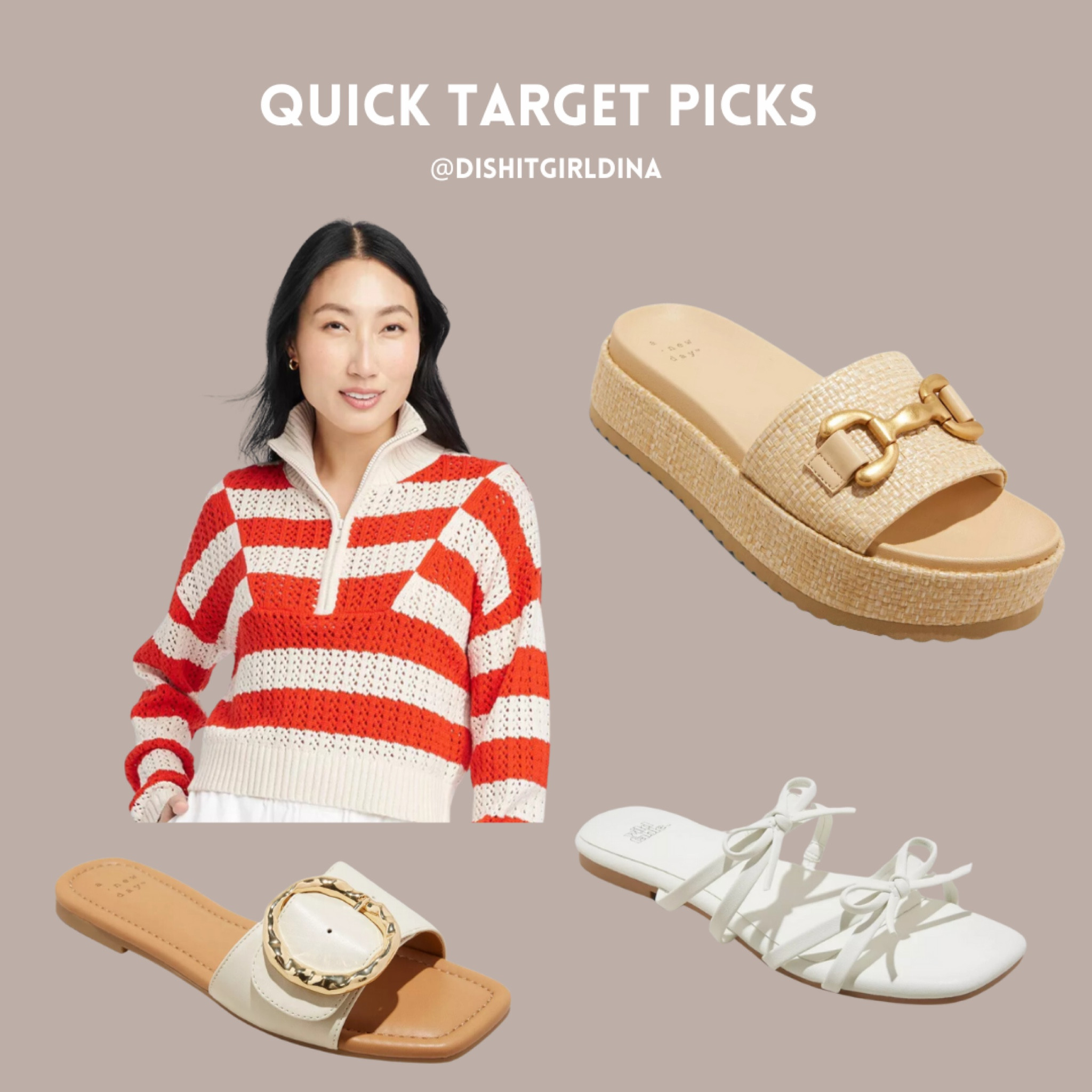 This target sweater is 28 bucks and on repeat this spring, and these are the shoe finds on my list! 