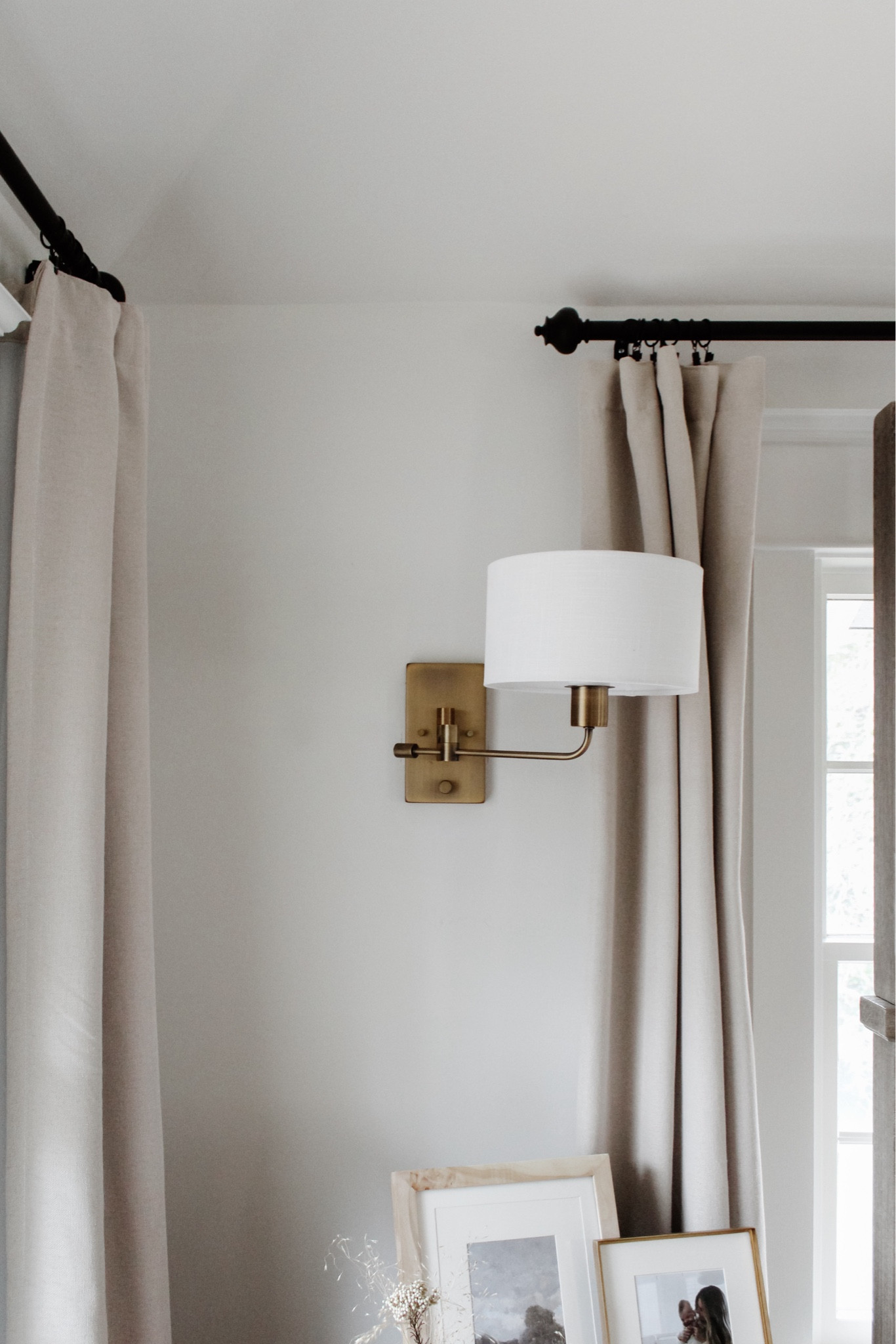 Our bedroom has transformed with a simple lighting refresh thanks to @urbanambiancesocial ✨ The metal tone, shape and size all warm up the space and we couldn’t be happier. Best part is, it’s on sale for $100! Head to the bio to read all about, view photos and shop! #urbanambiance 
•
•
•
Bedroom decor, wall sconce, nightstand decor, pottery barn style, neutral home, bedroom inspiration, affordable lighting 

Follow my shop @megleonardco on the @shop.LTK app to shop this post and get my exclusive app-only content!

#liketkit 
@shop.ltk
https://liketk.it/4sC3f