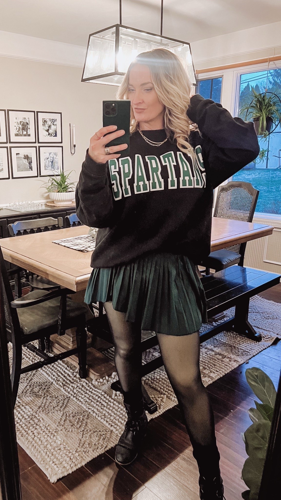 Game Day outfit!!! Go Green!!!