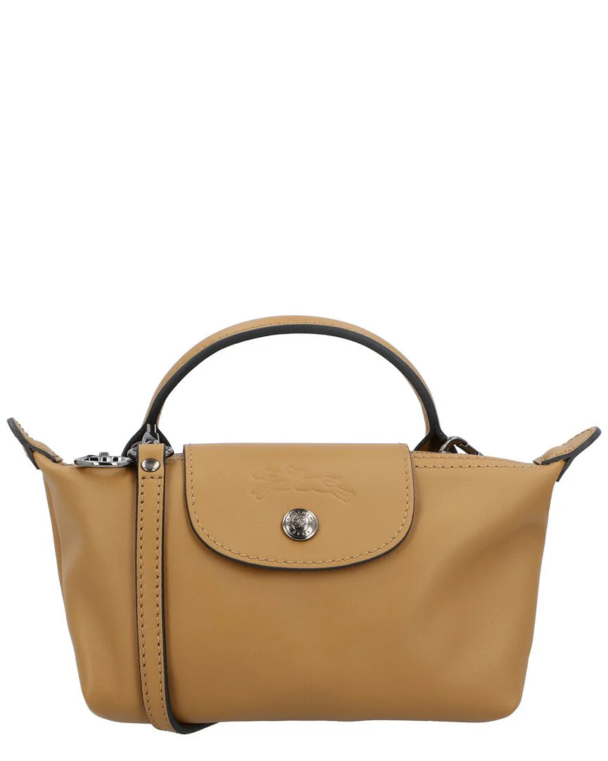 Longchamp Le Pliage Xtra XS Leather Pouch | Shop Simon
