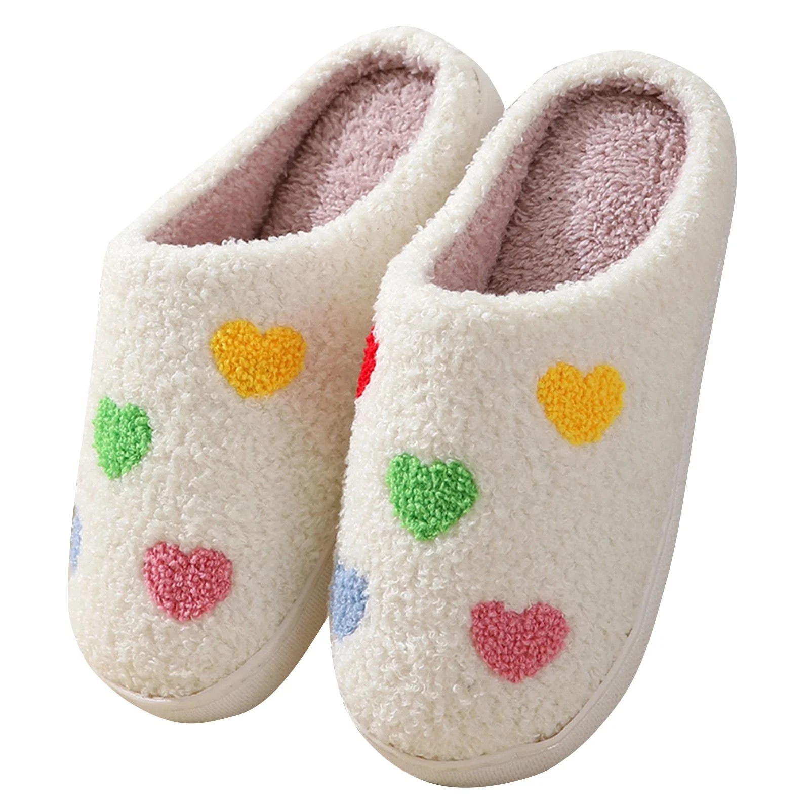 Tao Tao Unisex Cartoon Slippers For Womens Mens Cute Slippers Plush Warm Slip-On House Shoes For ... | Walmart (US)