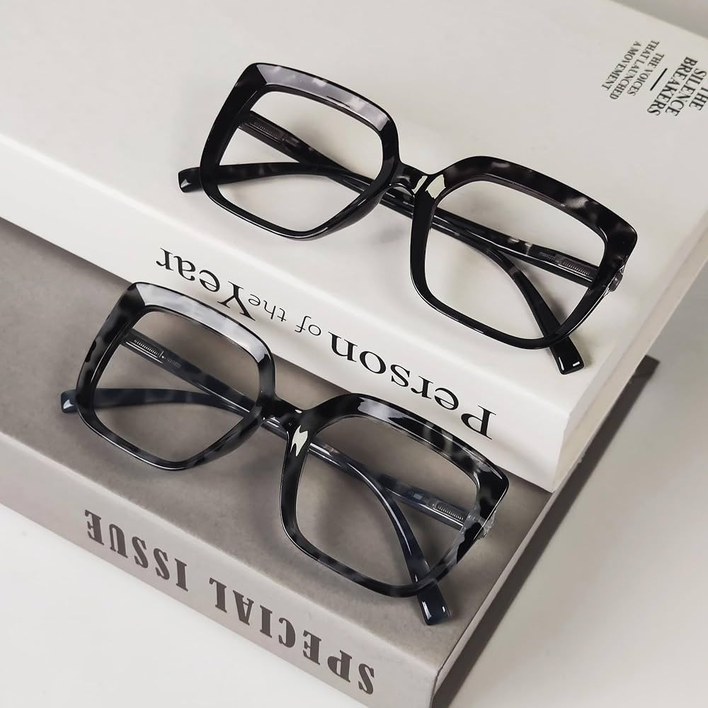 Eyekepper Reading Glasses for Women 4-Pack Large Frame Readers Eyeglasses Oversize +1.00 | Amazon (US)