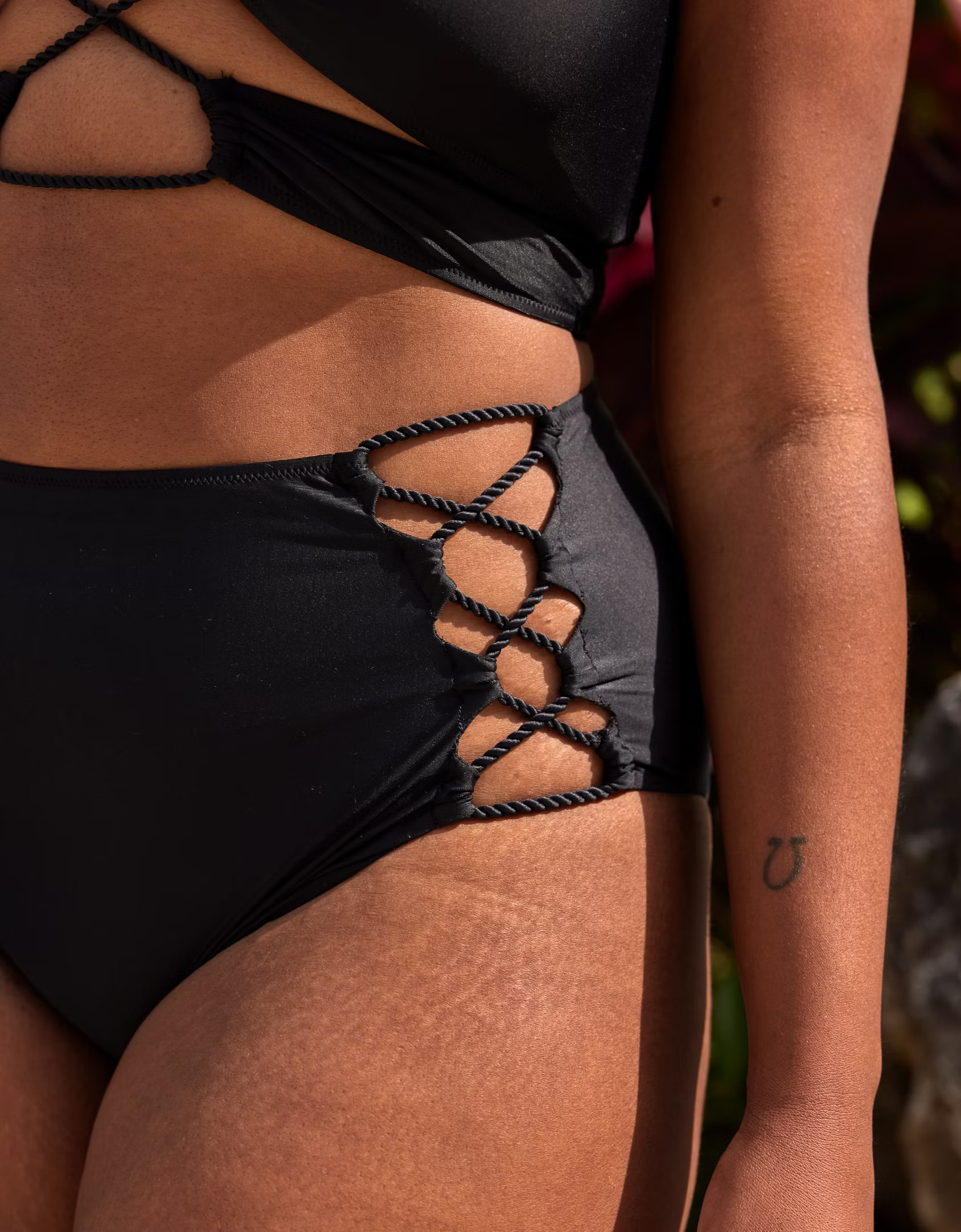 Aerie Cut Out High Waisted Cheeky Bikini Bottom | American Eagle Outfitters (US & CA)