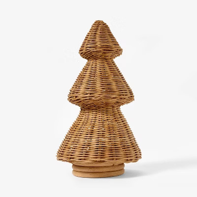 Large Rattan Basket Weave Christmas Tree - Threshold™ designed with Studio McGee | Target