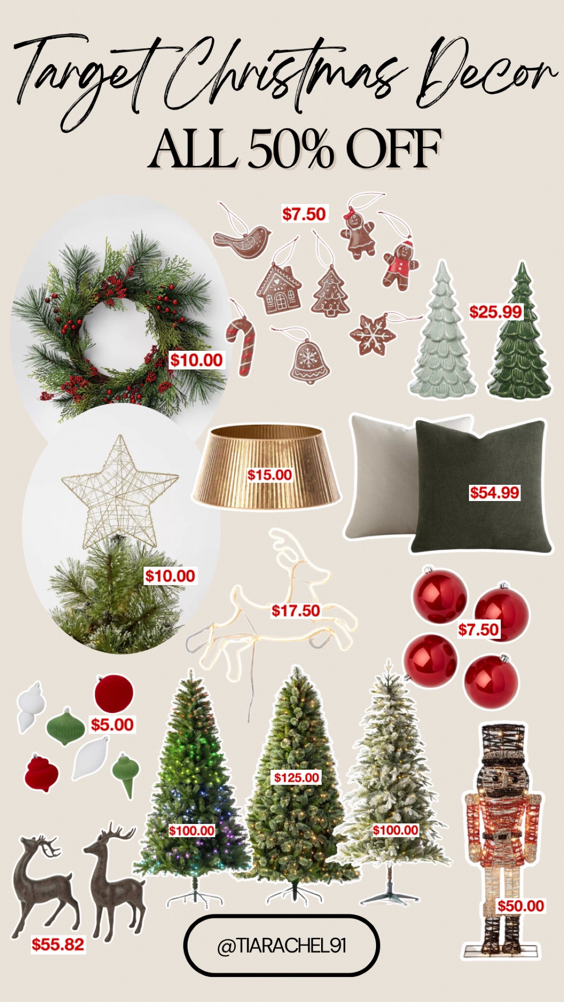 50% off Christmas trees and decor at Target!! 🎄

#LTKHoliday #LTKCyberWeek #LTKSaleAlert