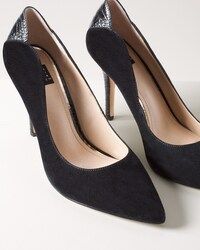 Suede High Heeled Pump | White House Black Market