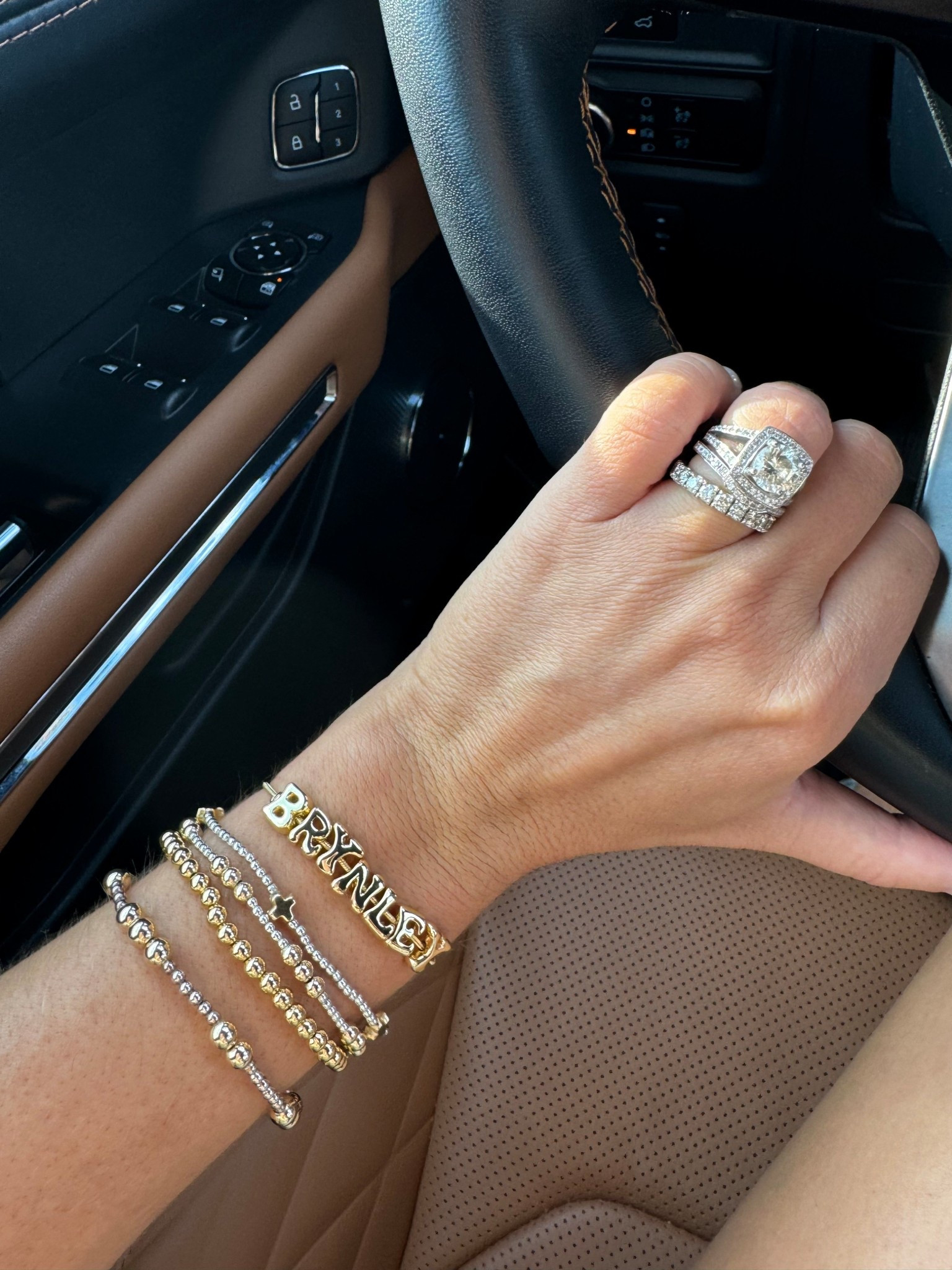 my new bracelet with my girl’s name on it! I love it and how it will go with everything! makes such a great gift too, I got one for my mom with her grandma name on it for her birthday. #bracelet #mom #customizedbracelet 

#LTKFindsUnder50 #LTKFamily #LTKStyleTip