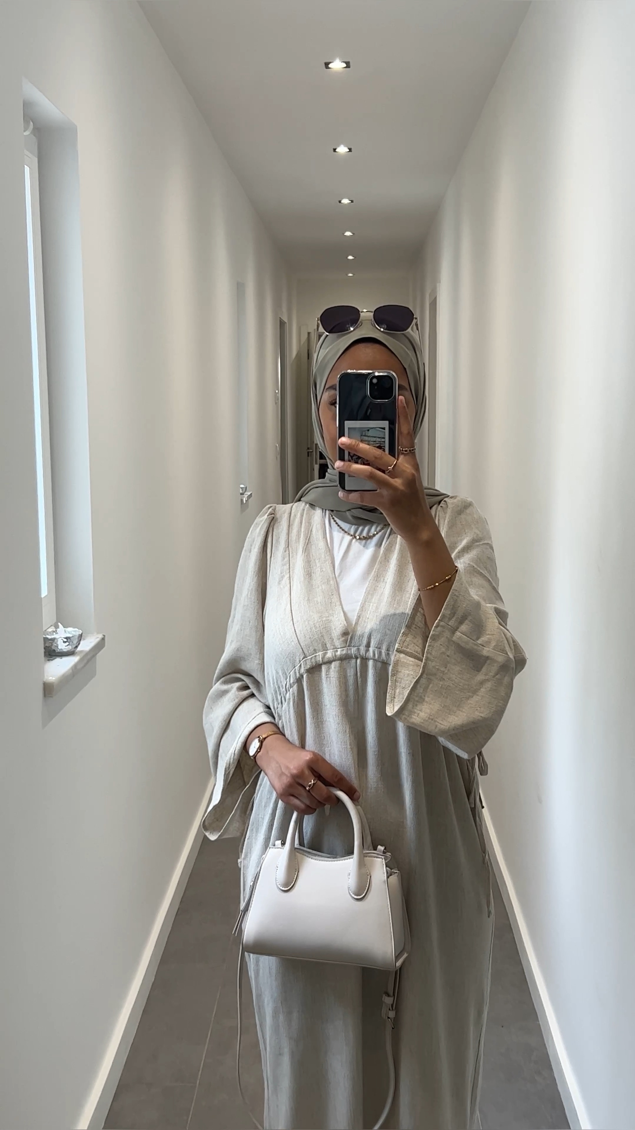 linen wide sleeve maxi dress 