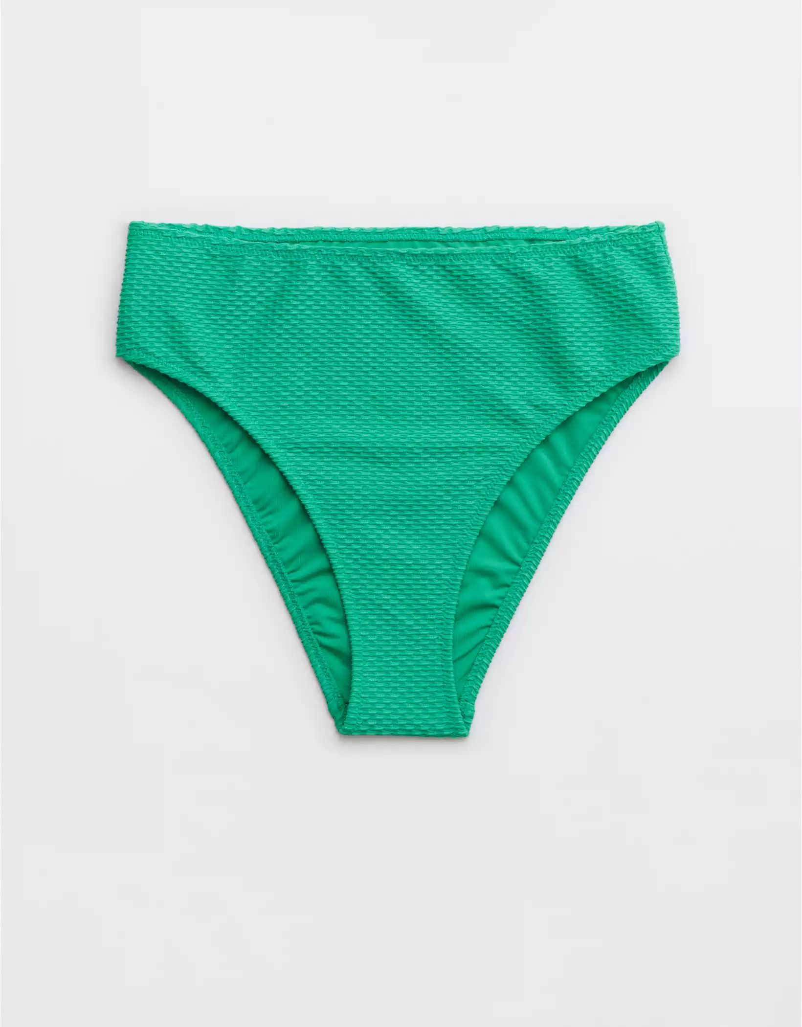 Aerie Jacquard High Cut Cheeky Bikini Bottom | Aerie