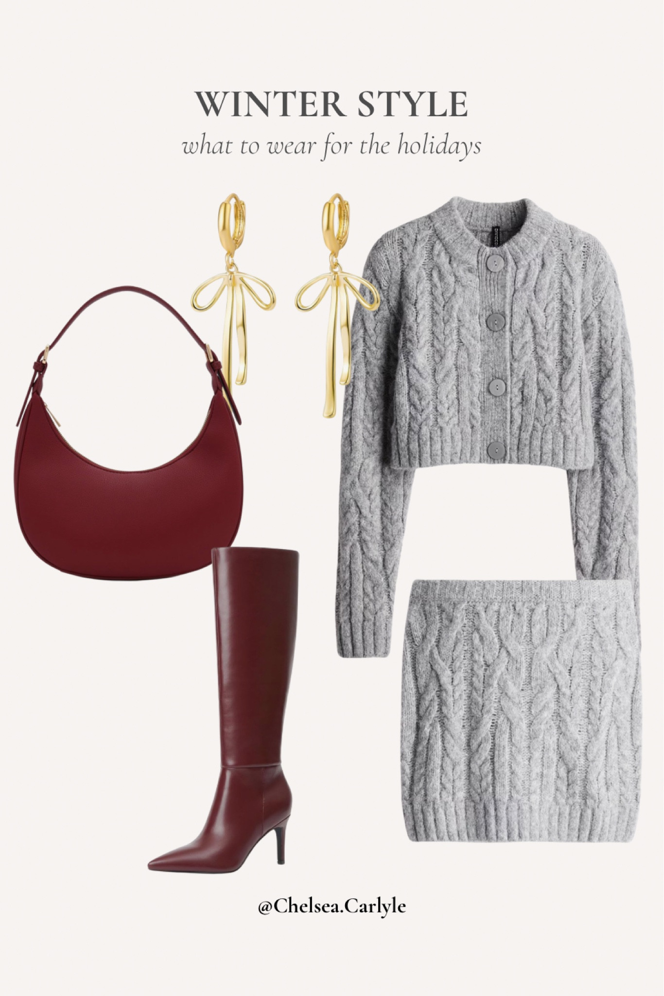 What to wear for the holidays 🤍🪩

| holiday outfit | Christmas outfit | holiday party | Christmas party | NYE outfit | party outfit | holidays | work party | sweater set | winter set | burgundy | boots |



#LTKFindsUnder50 #LTKParties #LTKHoliday