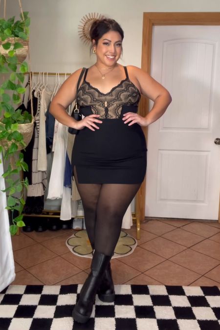 Black Outfit 🖤 size XL body suit & XL skirt 

#LTKcurves #LTKbeauty