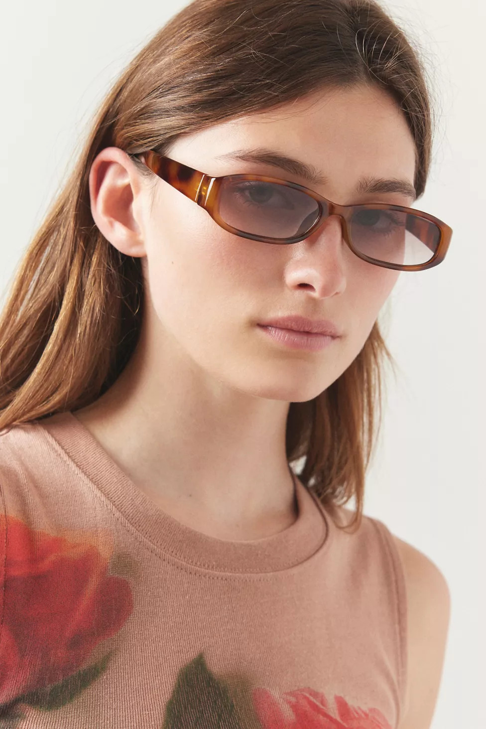 Bella '90s Slim Blue Light Glasses | Urban Outfitters (US and RoW)
