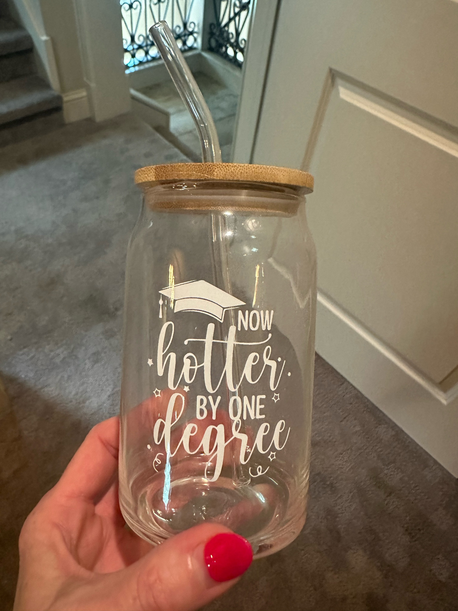 Graduation Gift Idea 

Teens and college students are loving this style of cup right now and this one has a fun saying on it! Great idea if you have several grads to buy for. You get 6 of these and can still fill them with a special treat like their favorite candy! I have linked several choices! 

grad gift, graduation gift, gift for the graduate, high school graduate, college graduate, gift idea, gift idea for teens, glass cups, glass can cups with lid, 

#LTKtravel
#LTKhome
#LTKU


#LTKunder50 #LTKFind #LTKGiftGuide
