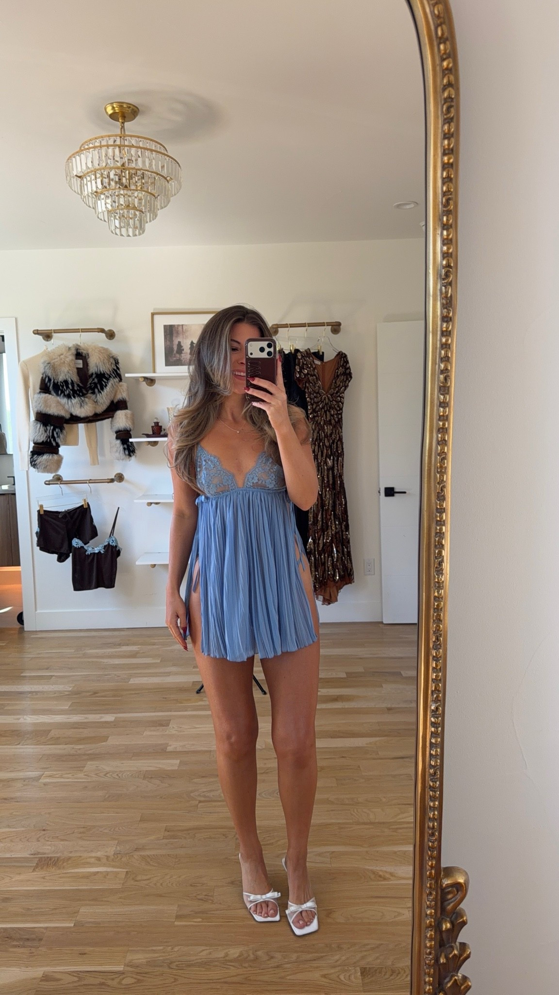 blue babydoll with a floral lace bralette top, a pleated chiffon skirt, and side tie details Victoria’s Secret lingerie set ✨

wearing smalls & mediums on bottoms

lingerie, matching sets, underwear, bra, panties, nighty, pjs, Victoria’s Secret, intimates, babydoll, robe

#LTKselfcare #LTKootd #LTKgrwm