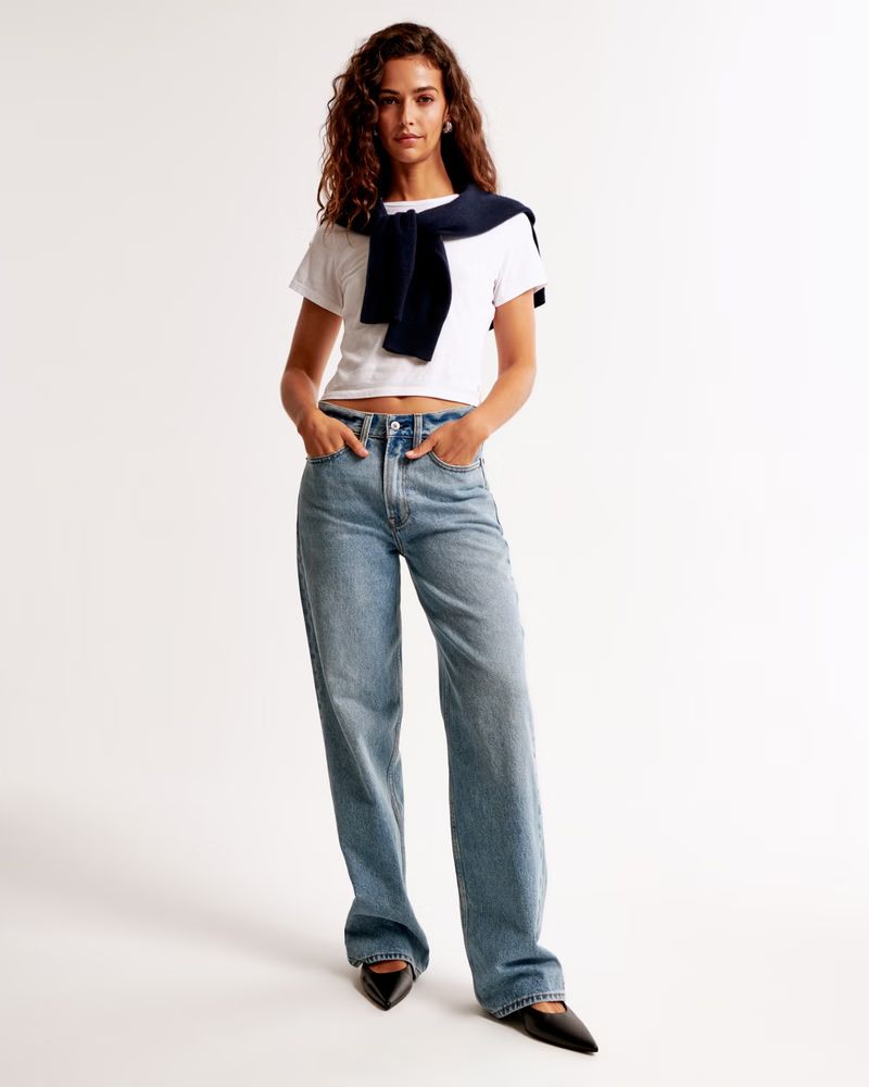 Mid Rise Slouchy Jean | Abercrombie & Fitch (US)