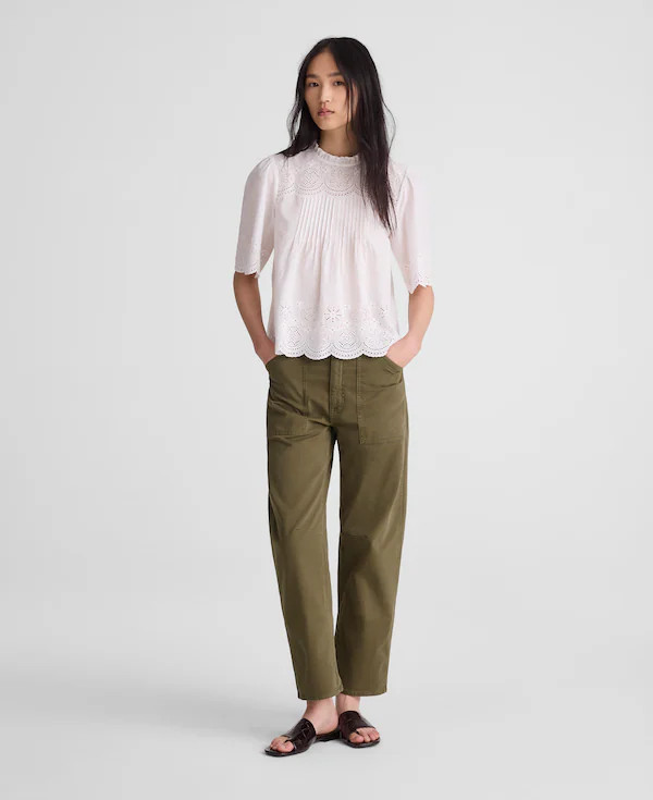 The Darted Barrel-Leg Utility Pant | Madewell