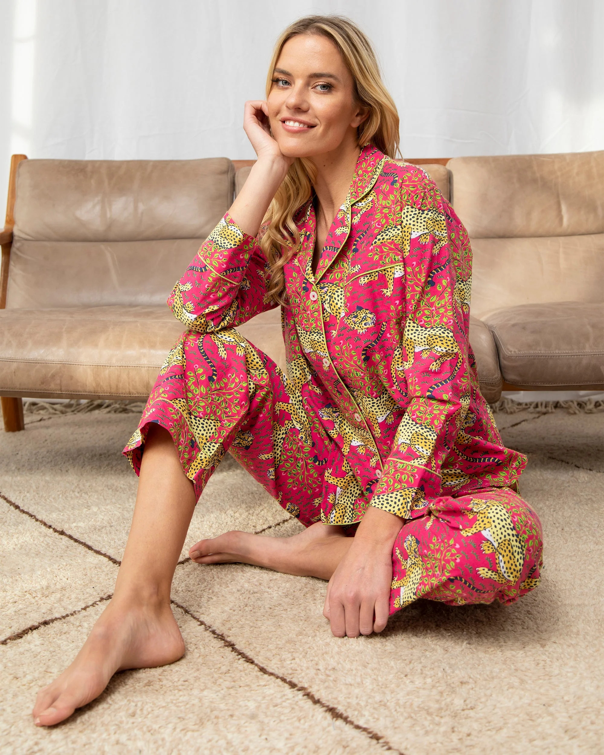 Bagheera - Petite Long PJ Set - Hot Pink | Printfresh