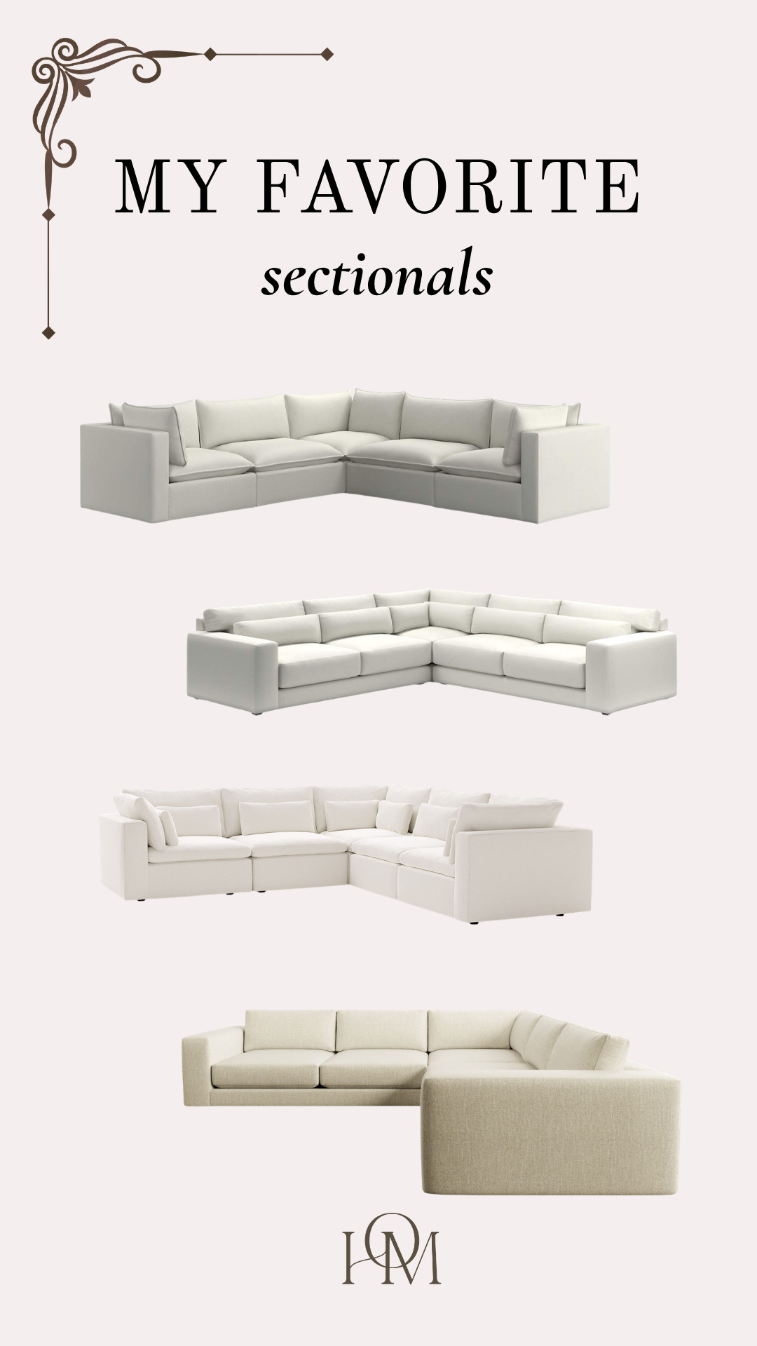 These sectionals are perfect for any living room! 

 #LTKHome