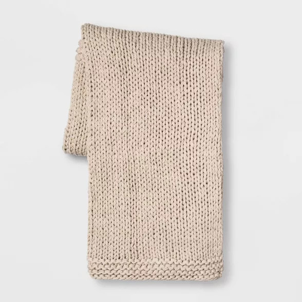 Chunky Knit Throw Blanket - Threshold™ | Target