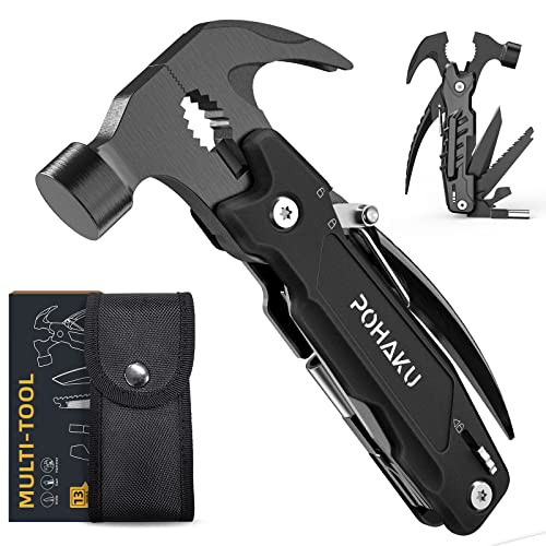 Pohaku 14-in-1 Multitool Hammer, Pohaku Multitool with DIY Stickers, Safety Lock, Screwdriver Bit... | Amazon (US)