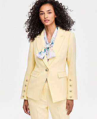 Women's Peak Lapel One-Button Blazer | Macy's
