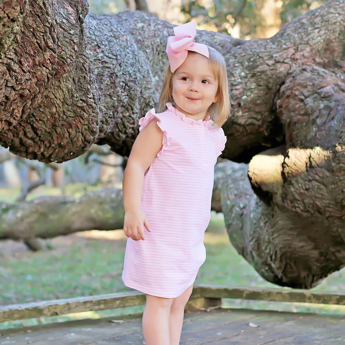 Pink Stripe Nicole Dress | Classic Whimsy