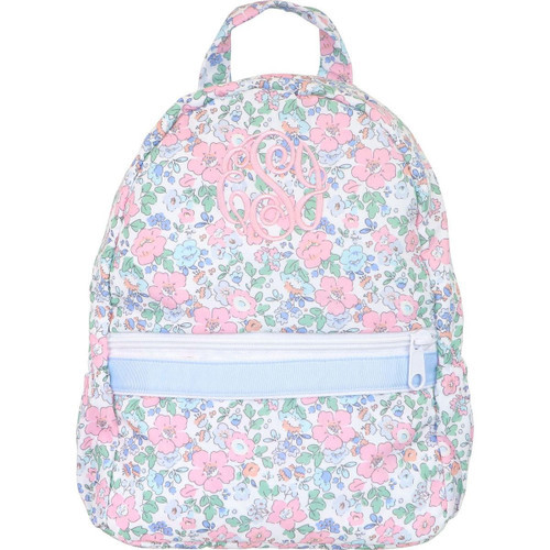 Pink And Blue Floral Backpack | Cecil and Lou