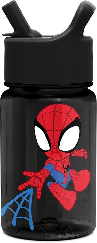 Simple Modern Marvel Kids Water Bottle Plastic BPA-Free Tritan Cup with Leak Proof Straw Lid | Re... | Amazon (US)