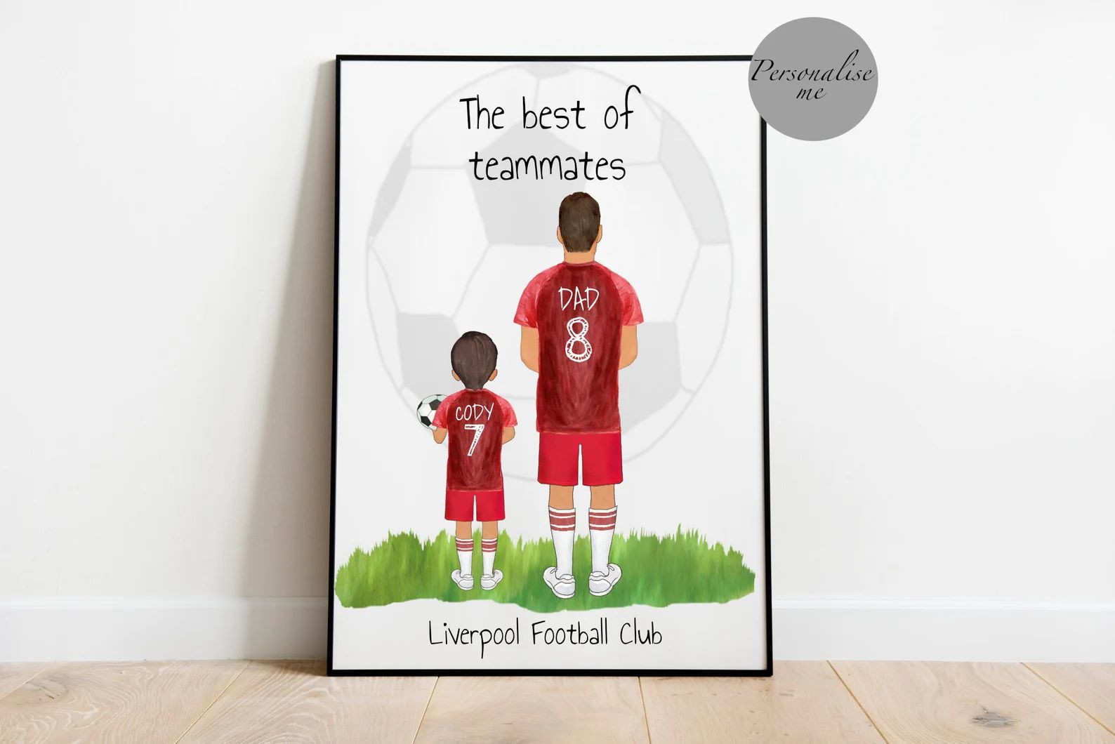Personalised Football, Dad Gifts, Fathers day, Gift ideas, Daddy and me | Etsy (US)