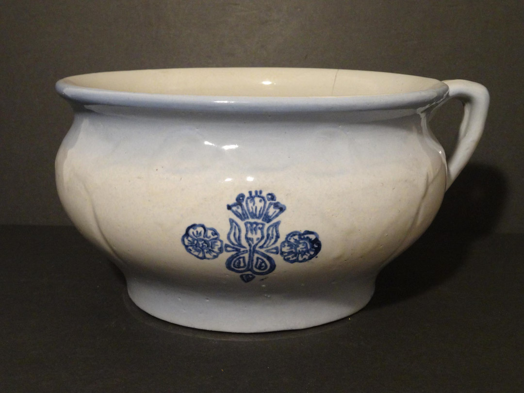 Vintage Blue & White Chamber Pot With Blue Floral Design - Etsy | Etsy (US)