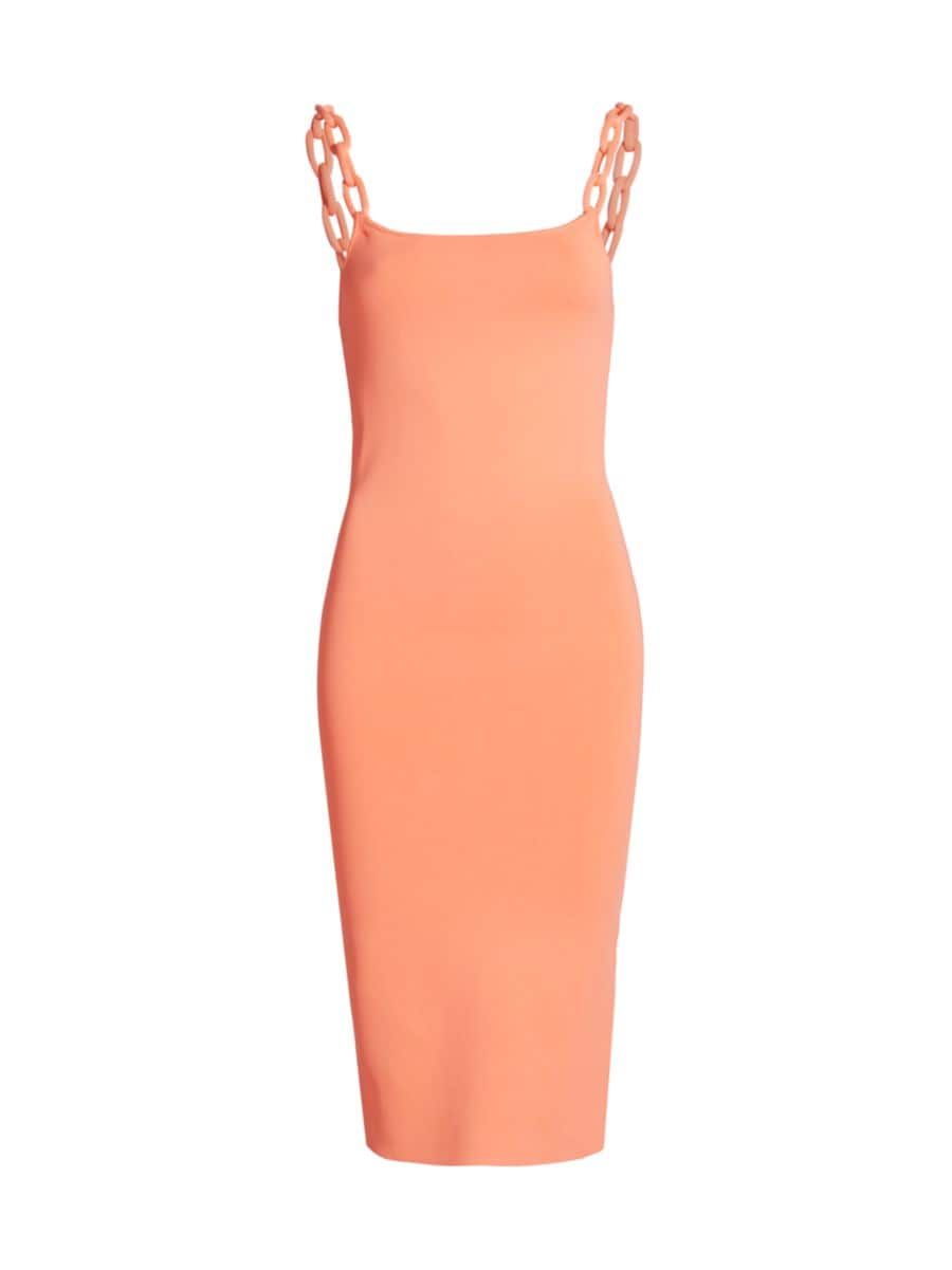 Alina Knit Chain-Strap Midi-Dress | Saks Fifth Avenue