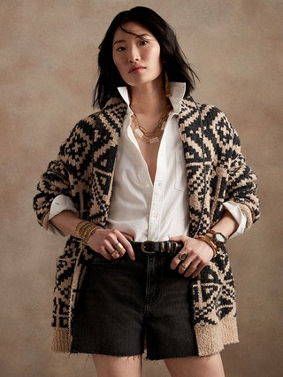 Petite High-Rise 4" Denim Short | Banana Republic (US)