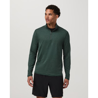 Vuori Ponto Half Zip Jacket Mock Neck | Hemlock Heather | Small | Vuori Clothing (US & Canada)