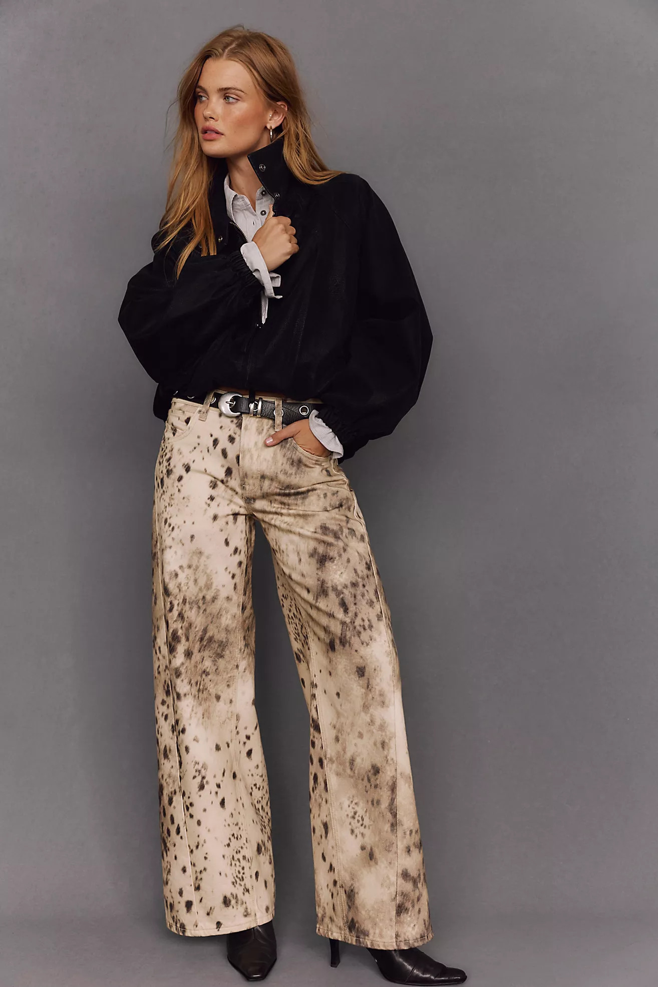 We The Free Alter Ego Wide-Leg Printed Jeans | Free People (Global - UK&FR Excluded)
