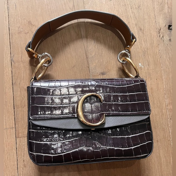Chloe C Croc Effect Bag | Poshmark