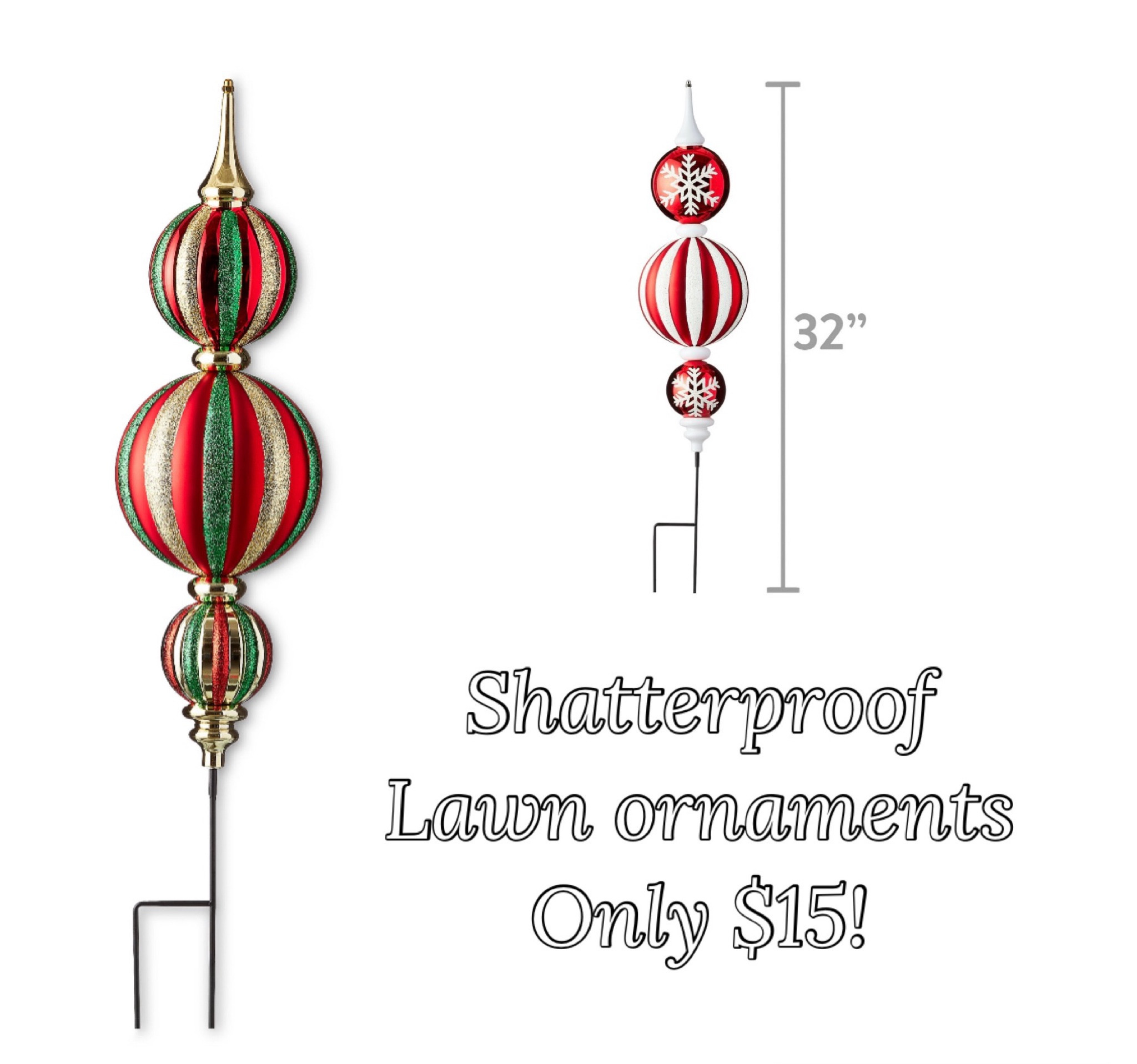 Lawn Christmas Ornaments & Porch Hanging Ornaments Shatterproof & such a good deal!! 

#LTKHolidaySale #LTKhome #LTKfindsunder50
