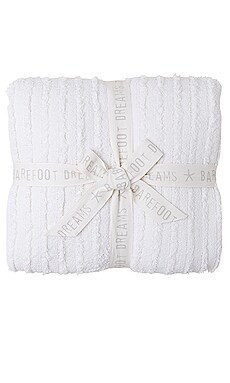 Barefoot Dreams Cozychic Angular Rib Blanket in Cream from Revolve.com | Revolve Clothing (Global)