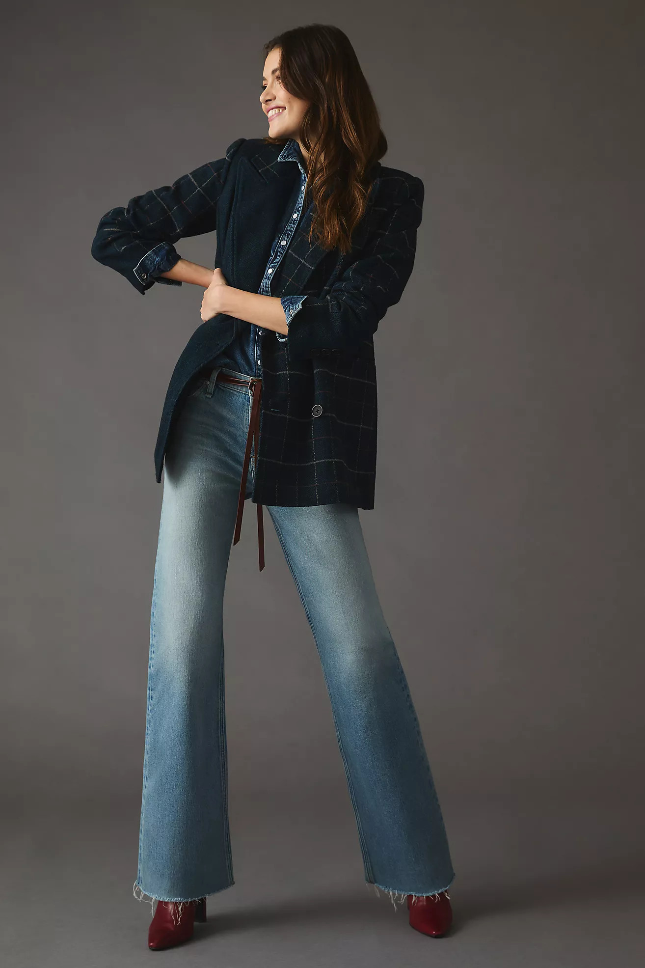 Hudson Rosie High-Rise Wide-Leg Jeans | Anthropologie (US)
