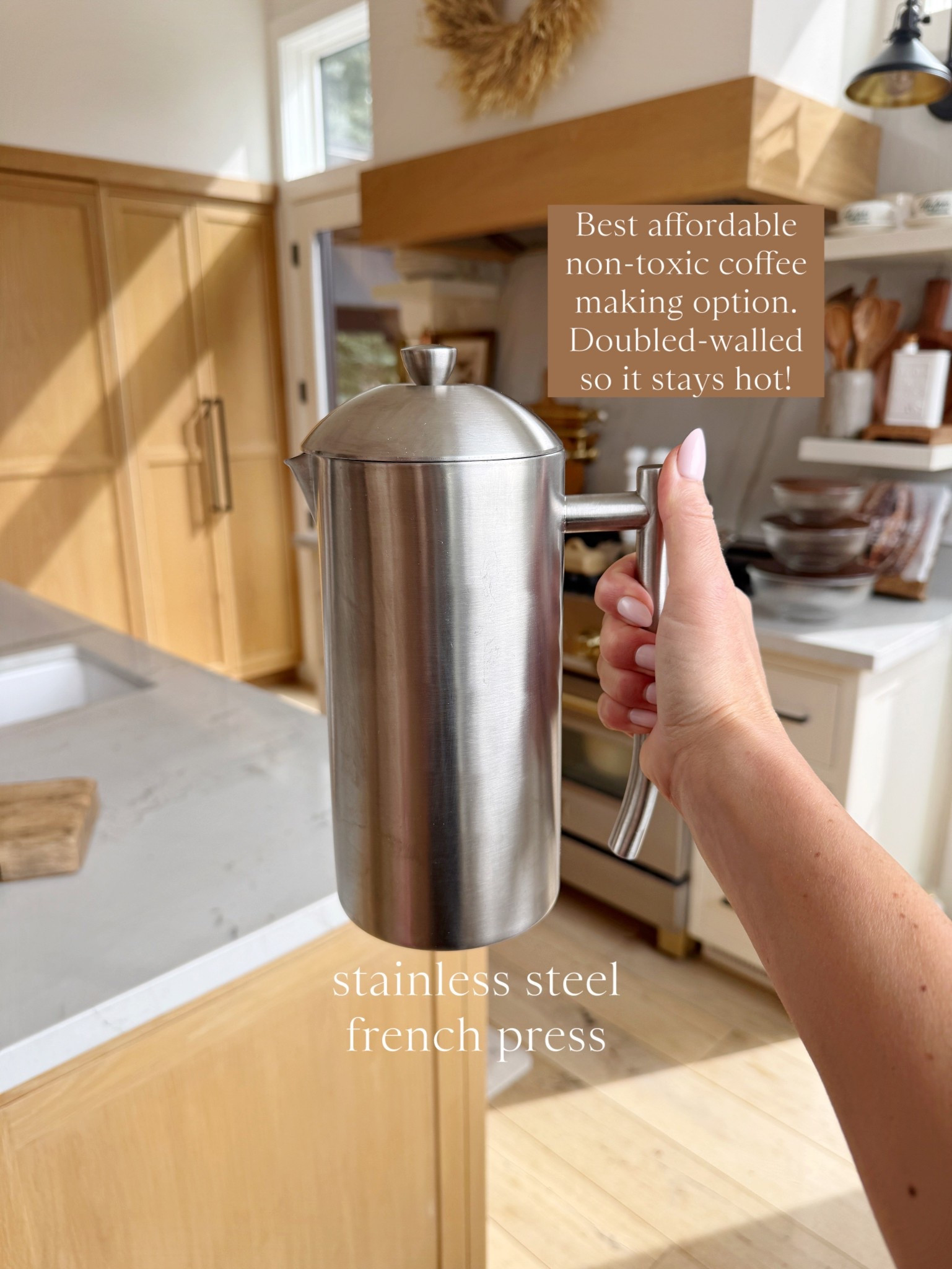 The best affordable non-toxic coffee maker - stainless steel french press☕️

Kitchen
Low tox living
Home

#LTKHome #LTKfoodie #LTKselfcare