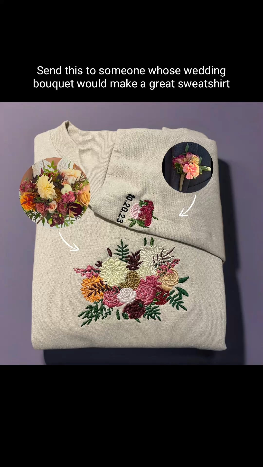 A little roundup of custom embroidered bridal bouquet sweatshirts I’ve made lately! Each one is stitched with so much care—it’s always fun to see them all together. I love being part of such a special keepsake for brides! 💐🫶

#LTKSeasonal #LTKFamily #LTKWedding