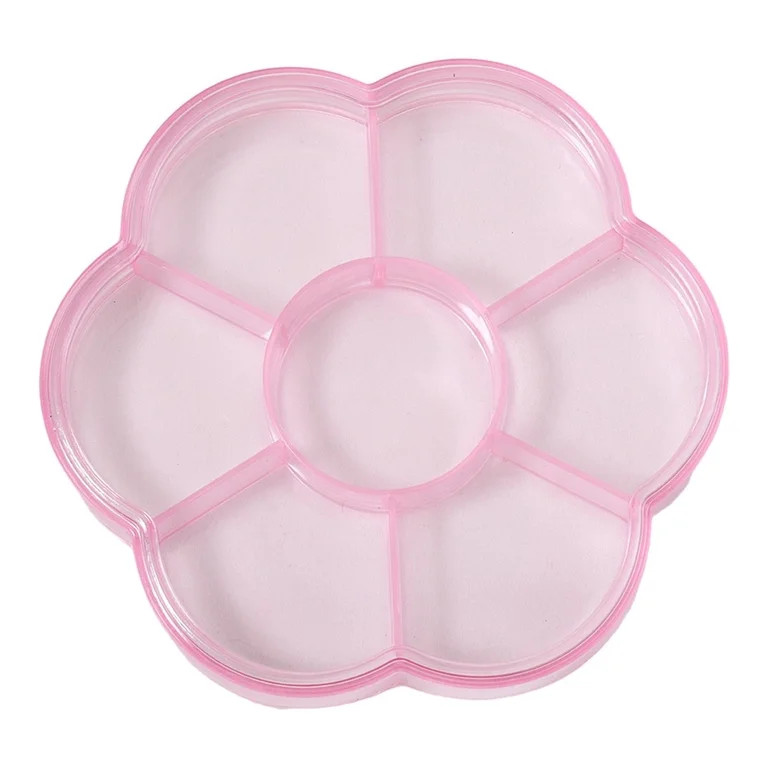Pink Valentines Candy Dish, Valentines Day Gifts Cookie Jar Serving Tray Platter, Flower Shaped P... | Walmart (US)