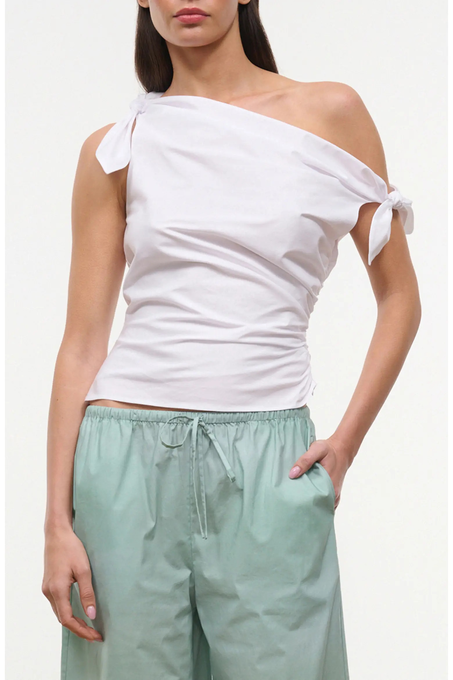 Bellaria One Shoulder Stretch Cotton Top (Women) | Nordstrom | Nordstrom