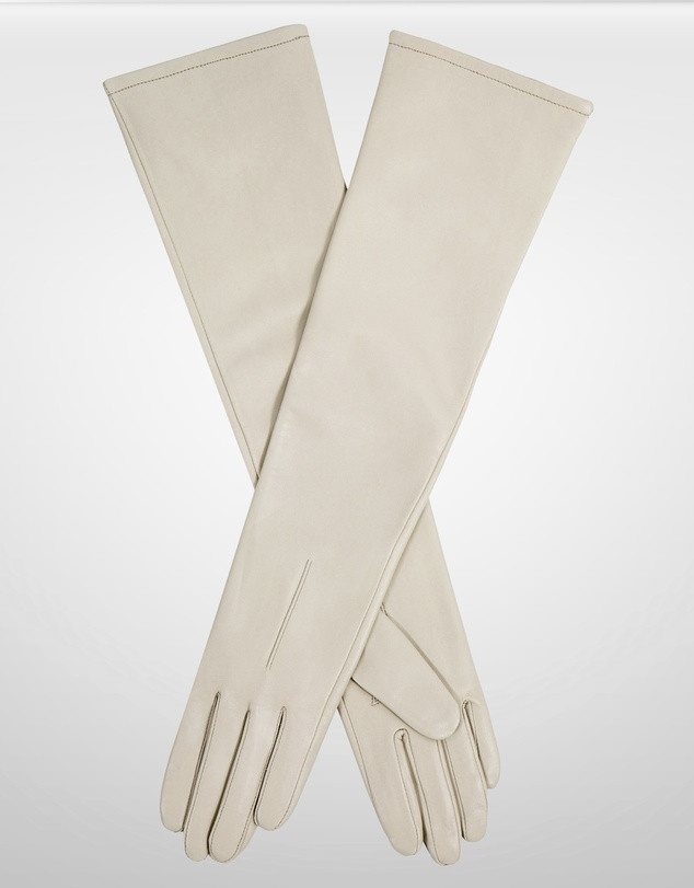 Long Above-Elbow Lined Leather Gloves | THE ICONIC (AU & NZ)