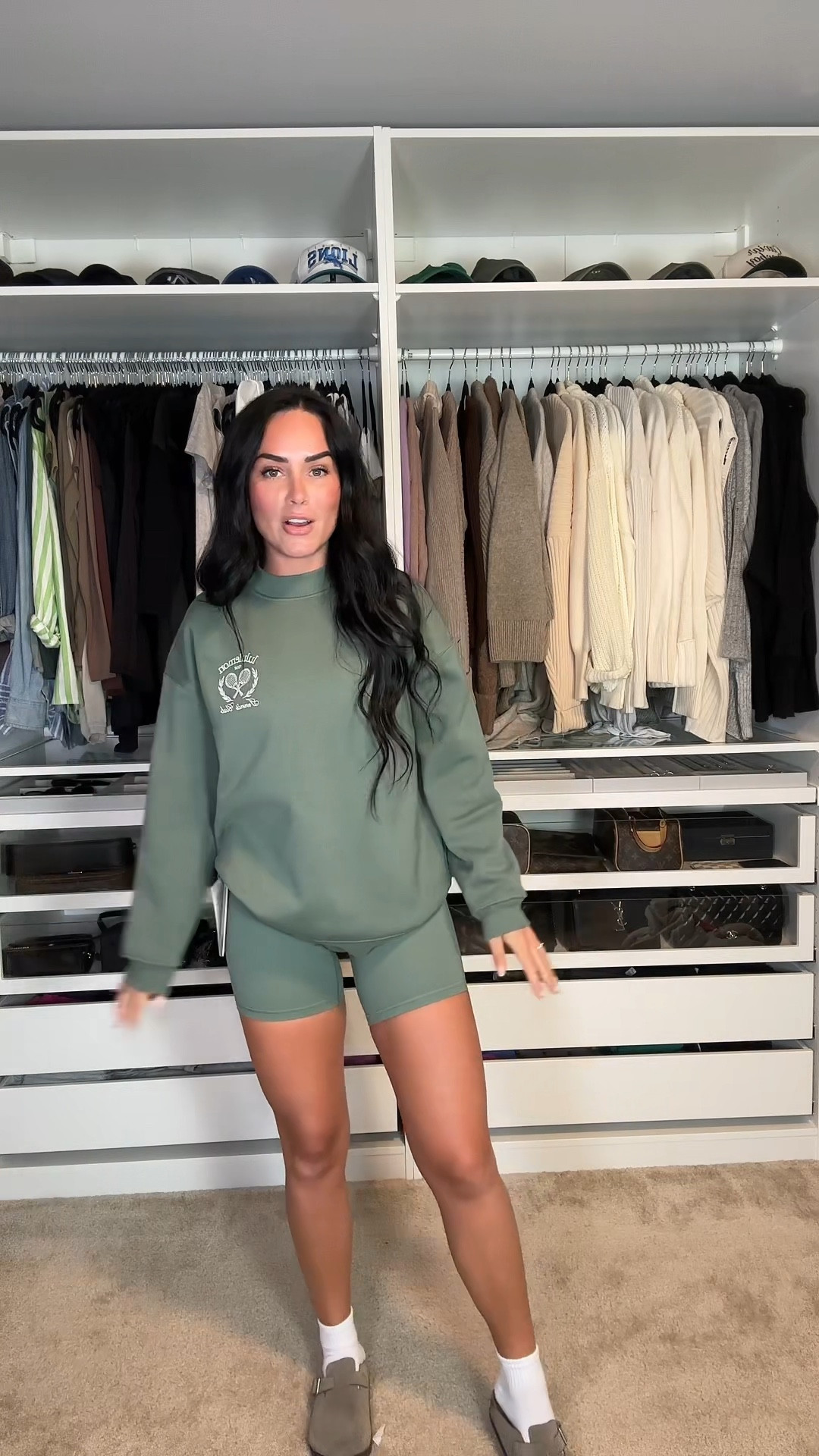 The cutest lululemon outfit! 💚


My sizing 5’7, 145lbs, 32DD
I’m wearing a size small top, size 4 shorts

#lululemon outfit, #newlulu #clogs #clogsoutfit #Alignshorts 

#LTKShoeCrush #LTKActive #LTKVideo