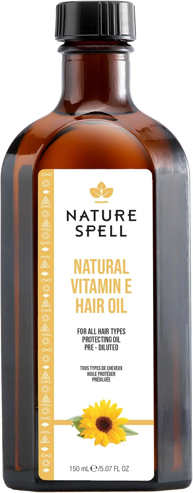Nature Spell Vitamin E Oil for Hair, Pre-Diluted Oil to Prevent Breakage & Restore Natural Shine,... | Amazon (UK)