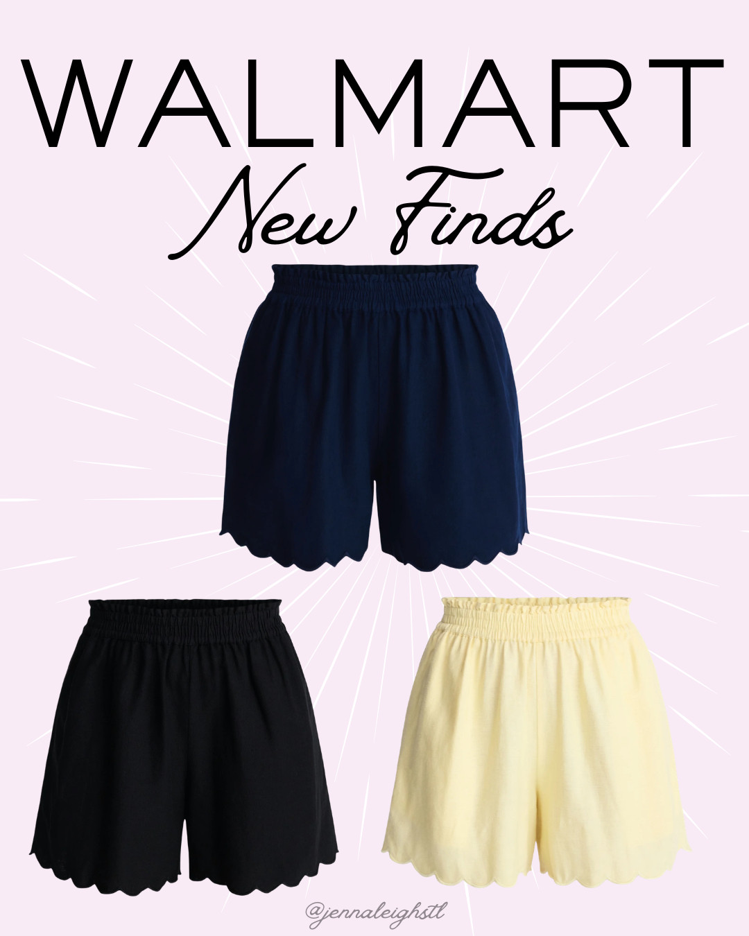Walmart find. How cute are these Time and Tru linen blend shorts with the scalloped hem? Such a fun and feminine detail, and they are lightweight and perfect for summer days. 

 #LTKootd #LTKSeasonal #LTKMidsize