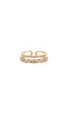 BRACHA Clara Baguette Ring in Gold from Revolve.com | Revolve Clothing (Global)